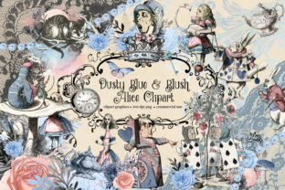 Download Dusty Blue and Blush Pink Vintage Alice - Blush pink Collection
